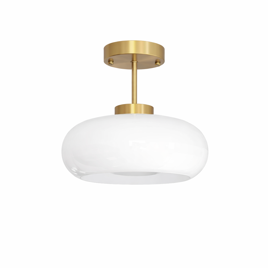 Suspension LED en verre pour intérieur