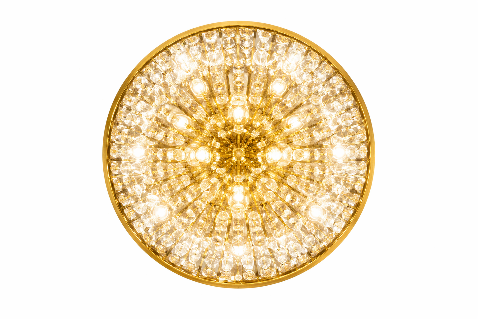 Plafonnier LED Cristal Doré