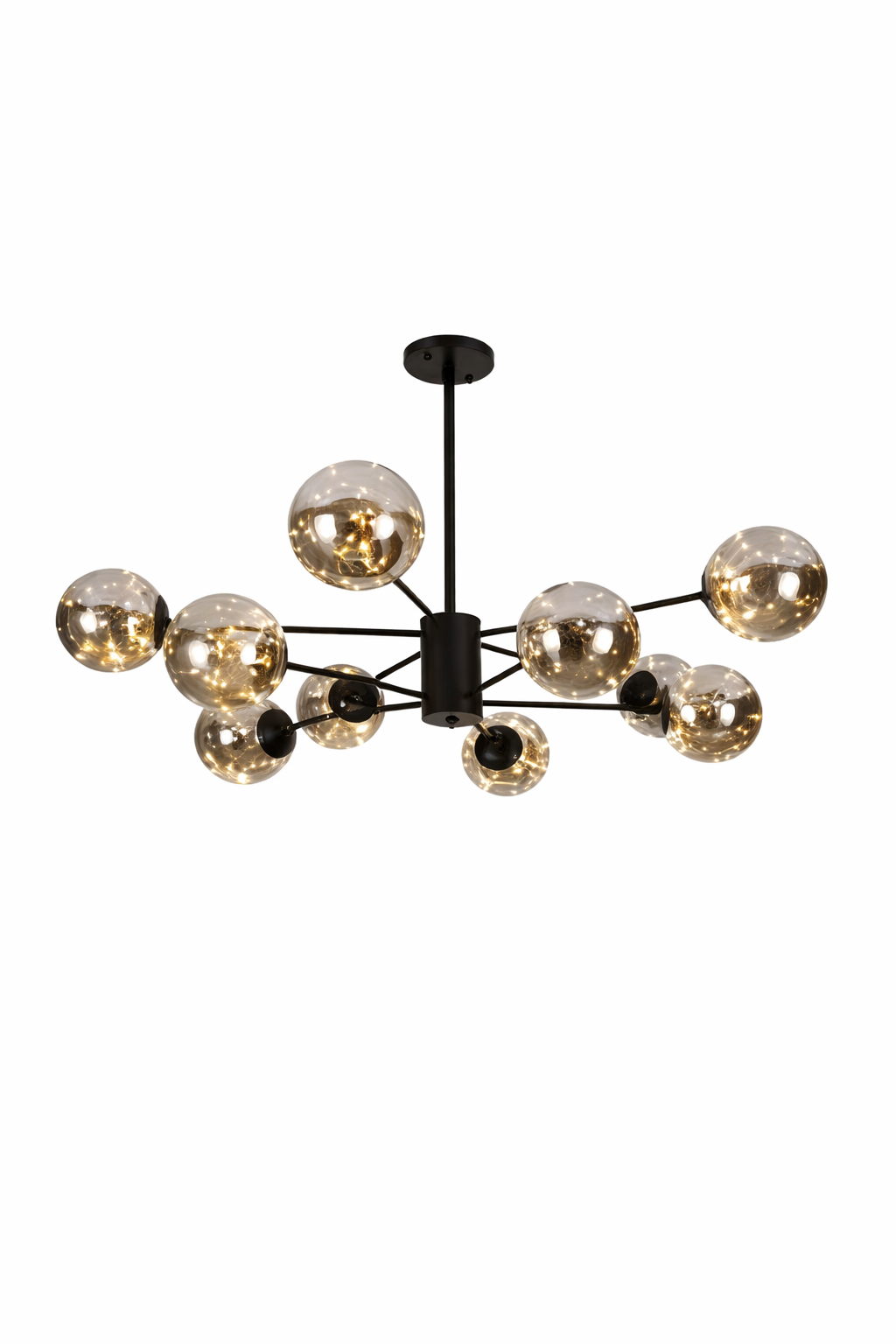 Lustre suspension moderne 10 boules