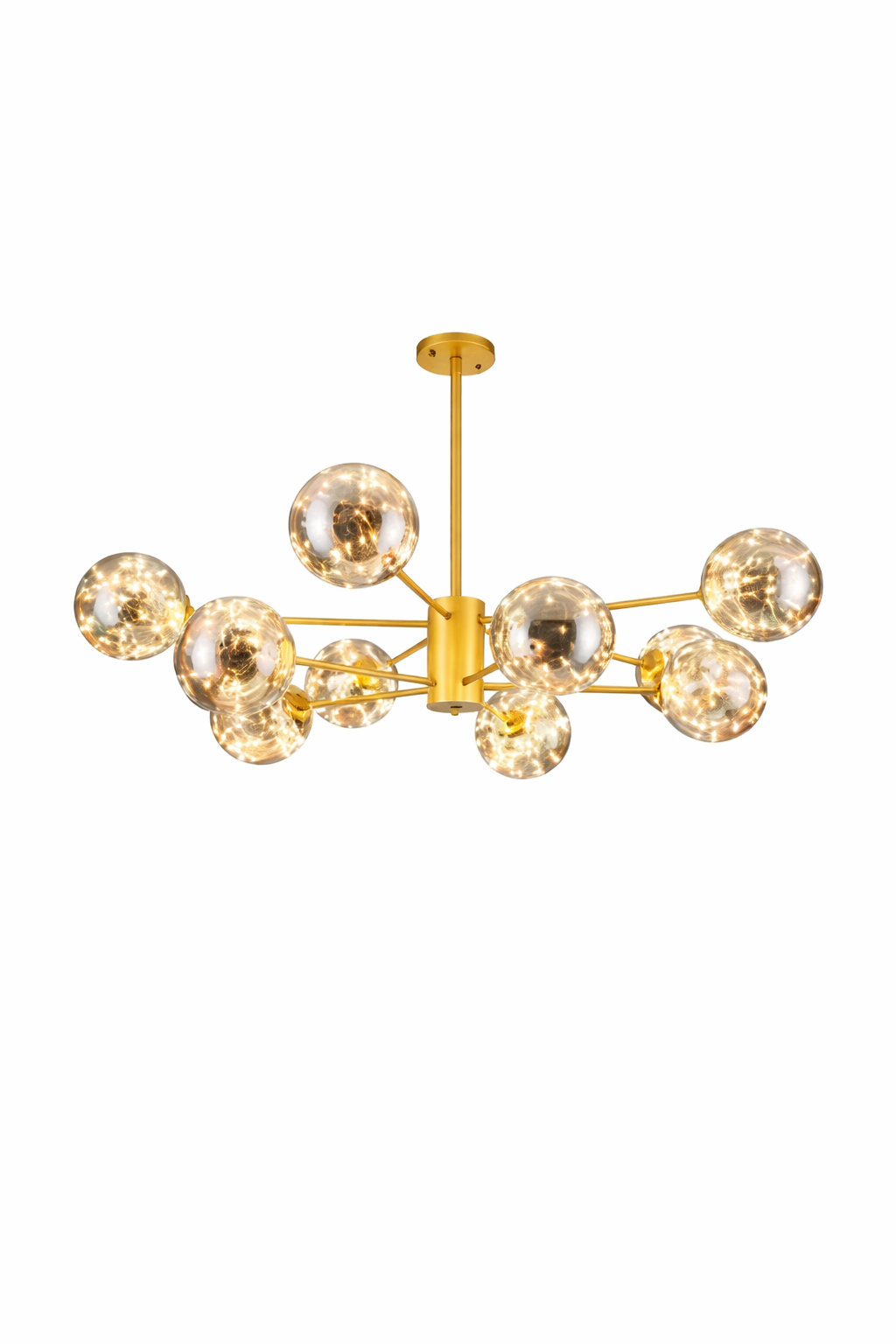 Lustre suspension moderne 10 boules