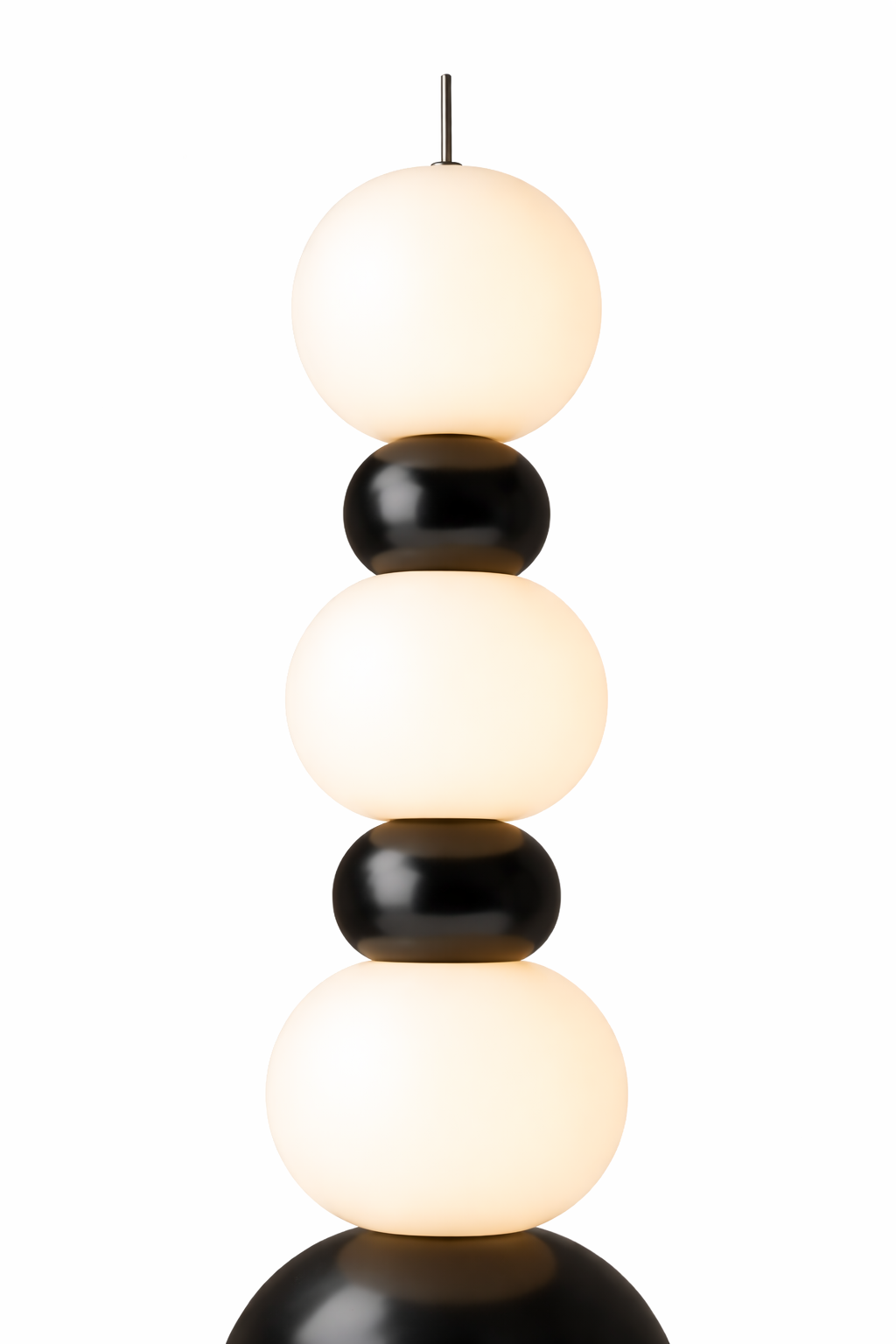 Lampadaire LED décoratif à boules en verre