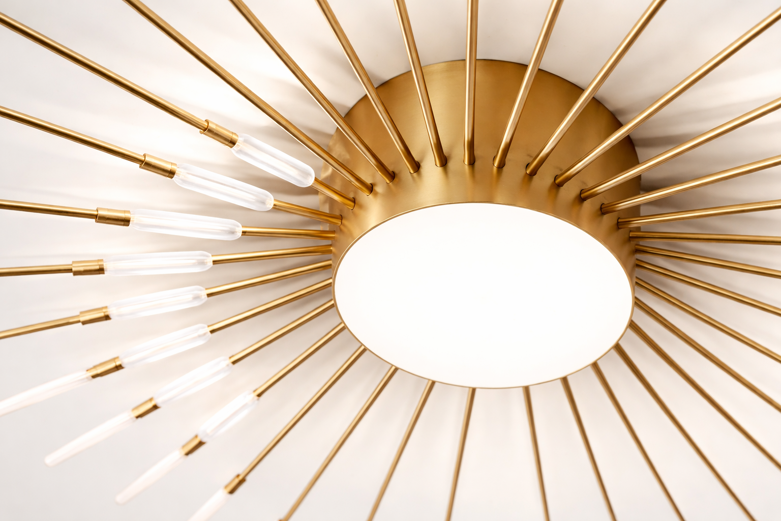 Suspension LED blanche en résine