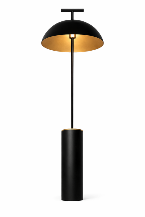 Lampadaire design minimaliste noir