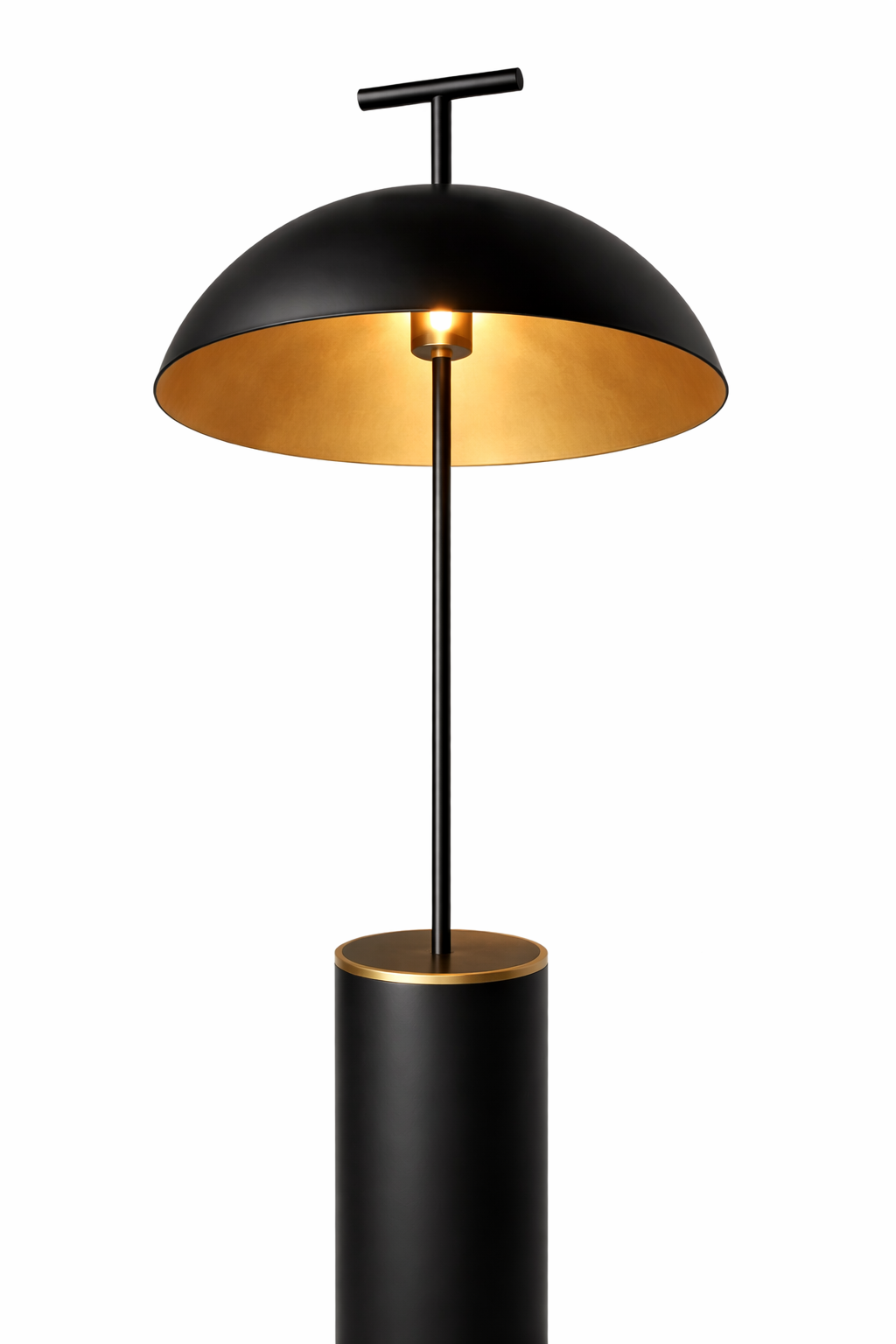 Lampadaire design minimaliste noir