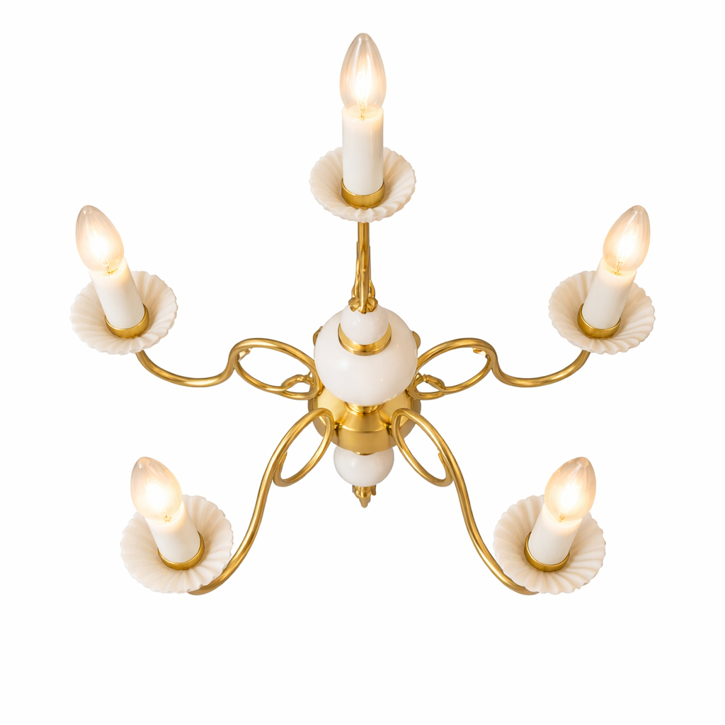 Lustre suspension vintage à perles