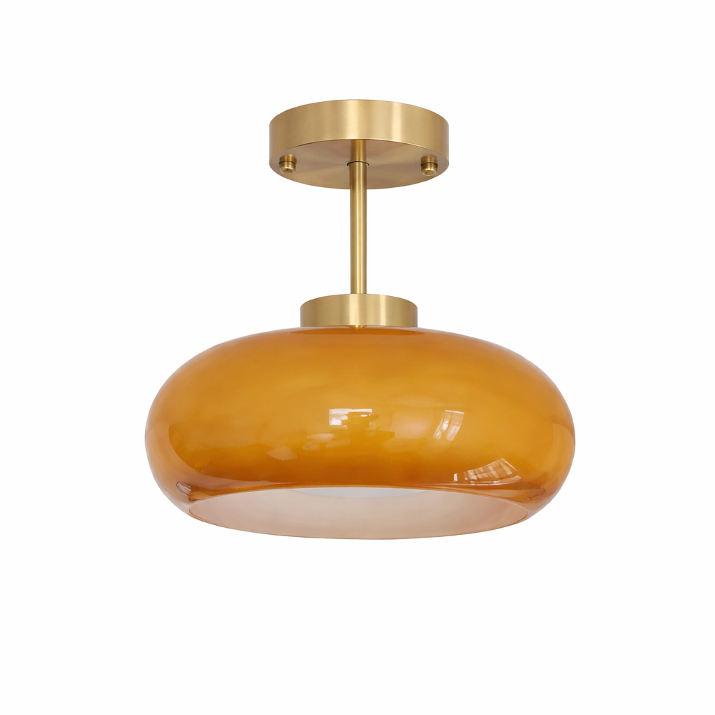 Suspension LED en verre pour intérieur