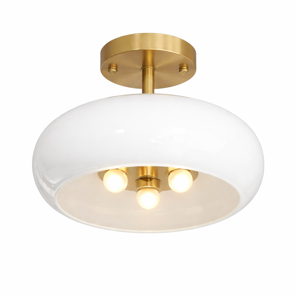 Suspension LED en verre pour intérieur