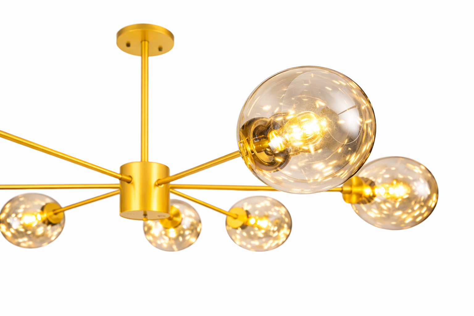 Lustre suspension moderne 10 boules