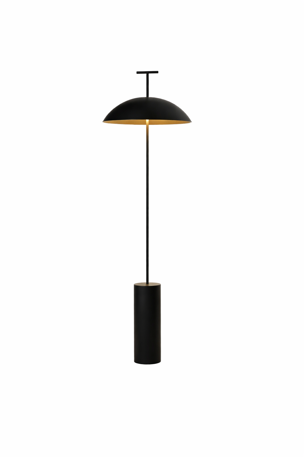 Lampadaire design minimaliste noir